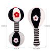 JINBOBUBU Soft Baby Rattles 0-6 Months - 2 Pack Infant Developmental Toys with Black & White Contrast | Sensory Newborn Toys for Girls & Boys | Set (BPA Free) view 2