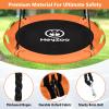 48 inch Tree Swing, Larger Saucer Flying Swing for Whole Family, 900lbs Weight Capacity, with Adjustable Hanging Straps, for Outdoor Playground, Orange view 3