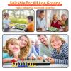 3 in 1 Magnetic Board Games Set for Kids Adults - Classic Travel Game Set with Chinese Checkers, Ludo, Snakes and Ladders, Educational Family Strategy Game with Folding 12.4 Inches Board & Piece view 3