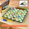 3 in 1 Magnetic Board Games Set for Kids Adults - Classic Travel Game Set with Chinese Checkers, Ludo, Snakes and Ladders, Educational Family Strategy Game with Folding 12.4 Inches Board & Piece view 4