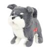 Easfan Electric Walking Plush Dog Toy Interactive Talking Musical Plush Toy Grey Puppy Birthday Gifts for Kids Toddlers,7" view 1