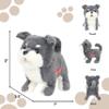 Easfan Electric Walking Plush Dog Toy Interactive Talking Musical Plush Toy Grey Puppy Birthday Gifts for Kids Toddlers,7" view 4