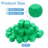uxcell 50Pcs Rounded Blank Six Sided Dice 16mm/0.6inch Acrylic Dice Cube with Smoothed Surface for Party Board Game DIY Craft Counting Teaching, Green view 2
