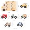 Wooden Cars Vehicle Set for Toddlers 1-3 Cars Toy for Toddlers Montessori Toys for 1+ Year Old Educational 1st Birthday Gifts view 3