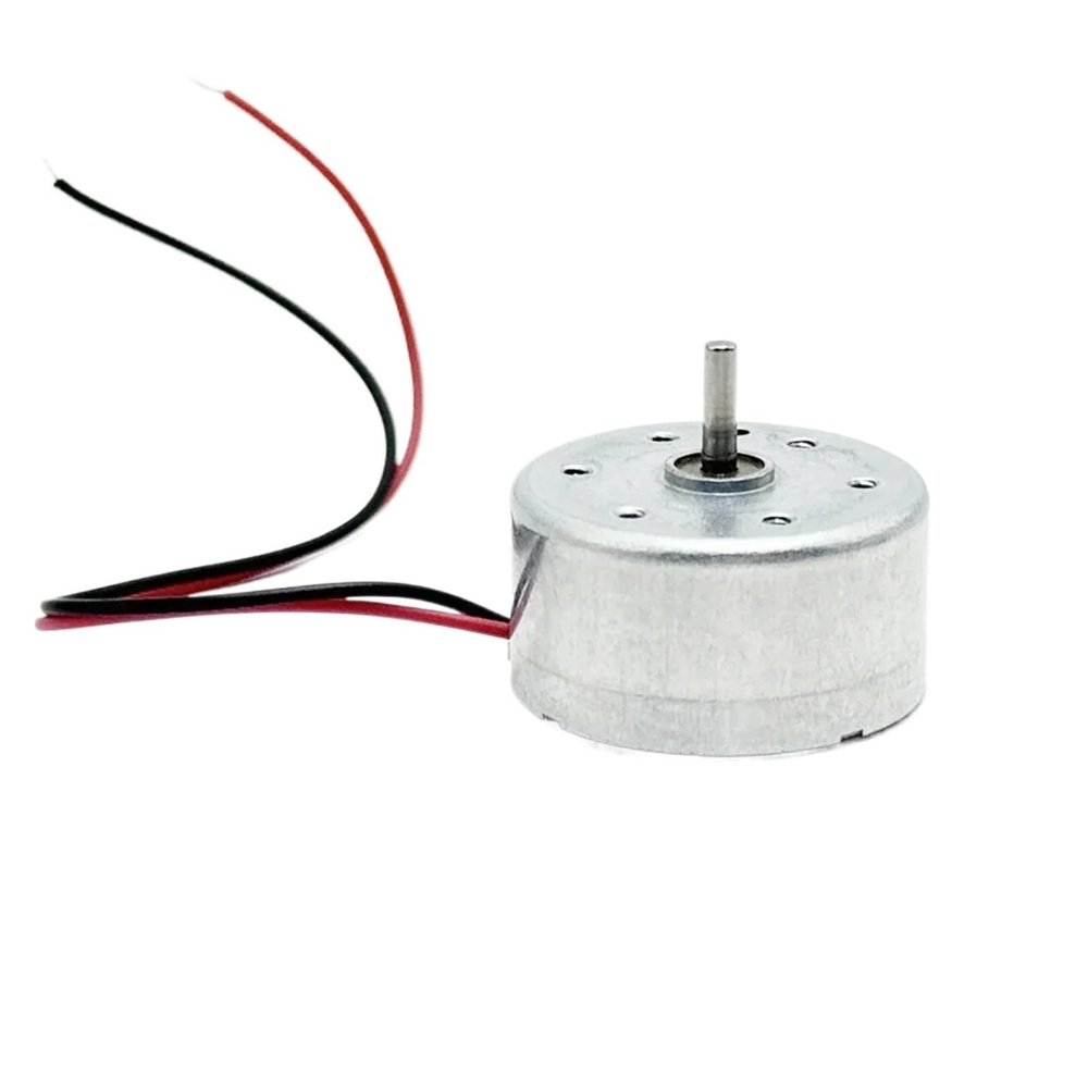 Mini 24mm Round Spindle Motor RF-300-11400 Precious Metal Brush DC 1.5V 3.7V 6V 7900RPM Small Engine DIY Solar Power Toy Model