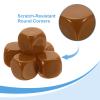 uxcell 20Pcs Rounded Blank Six Sided Dice 16mm/0.6inch Acrylic Dice Cube with Smoothed Surface for Party Board Game DIY Craft Counting Teaching, Deep Brown view 3