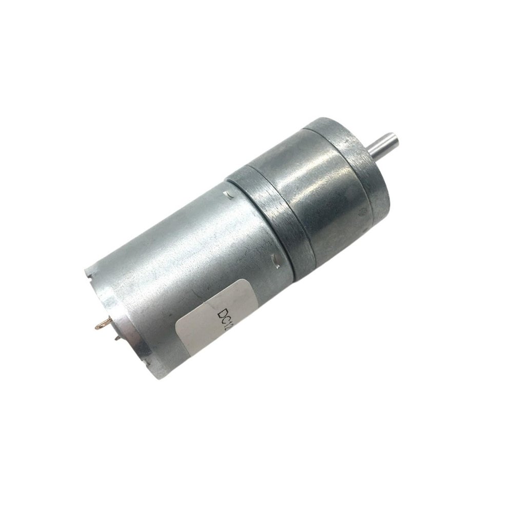 JGA25-370 Gear Motor 12v DC Low Rpm Robot High Torque Micro Brush Motor 12 Volt 24v DC Customized Reductor(Package A,6v 130rpm)