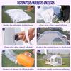 Iuoni 10FT Clear PVC Inflatable Bubble House Dome Tent with Tunnel - Bubble House Dome Inflatable, Ideal for Fun Events and Parties, Durable Inflatable Bubble House, Easy Setup (Silvery, 10FT) view 4