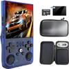 2025 R36MAX Retro Handheld Game Console with 64G 128G Built-in 18000+ 22000+ Classic Games, Portable Hand Held Open Source Linux System 4.0-in 4k HD IPS Screen Video Player (Blue 128G) view 1