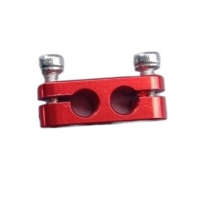 Aluminum Carburetor Needle Lock Clamp for Gas RC Boats, Anti-Loose Fuel Needle Fixer, Model Boat Accessory(Red)
