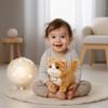 Easfan Walking Plush Kitty Toy Stuffed Animal Electric Interactive Talking Musical Plush Toy Grey Cat Leash Tail Wagging Christmas Birthday Gifts for Kids Toddlers,7" view 4