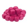 uxcell 20Pcs Rounded Blank Six Sided Dice 16mm/0.6inch Acrylic Dice Cube with Smoothed Surface for Party Board Game DIY Craft Counting Teaching, Rose Purple view 1