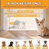 Short Dog Gate,14" Tall Retractable Baby Gate to Step Over, Puppy Mesh Pet Gates Doggy for Doorways Stairs, Extends up to 59" Wide for Kitchen Hallways Indoor,- NOT for Jumpers - Drilling Required view 2