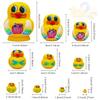 NEPOG Big-Belly Yellow Duck Nesting Dolls, Handmade 10pcs Animal Duck Pattern Wooden Nesting Toys Russian Nesting Dolls, Matryoshka Stacking Dolls for Kids Christmas Birthday Gift Home Decoration view 2