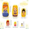NEPOG Princess Nesting Dolls for Girls Kids, 6 Pcs Princess Girls with Dress Handmade Wooden Nesting Dolls Matryoshka Doll for Kids Birthday Home Decoration view 2