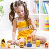 NEPOG Princess Nesting Dolls for Girls Kids, 6 Pcs Princess Girls with Dress Handmade Wooden Nesting Dolls Matryoshka Doll for Kids Birthday Home Decoration view 4