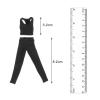 1/12 Scale Clothing for Female Soldiers, Vest and Pants for Dolls, Black view 2