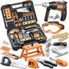 Kids Tool Set with Electronic Toy Drill, 41 Realistic Toy Tools with Tool Box for Toddler, Pretend Home Tool Kit & Drill Sets, Kids Construction Toys, Birthday Gifts for 3 4 5 Years Old Boys Girls view 1