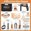 Kids Tool Set with Electronic Toy Drill, 41 Realistic Toy Tools with Tool Box for Toddler, Pretend Home Tool Kit & Drill Sets, Kids Construction Toys, Birthday Gifts for 3 4 5 Years Old Boys Girls view 4