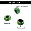 10PCS Toy Car Wheel RC Car Rubber Tire Wheel with 5PCS Shaft Round Rod Axles for RC Car Truck Robot DIY Model Toy Wheel Parts (2x36mm Green) view 3