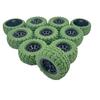 10PCS Toy Car Wheel RC Car Rubber Tire Wheel with 5PCS Shaft Round Rod Axles for RC Car Truck Robot DIY Model Toy Wheel Parts (2x36mm Green) view 4