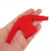 1/12 Scale Long Sleeve T Shirt for Miniature Male Doll Figures, Red view 2