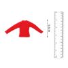 1/12 Scale Long Sleeve T Shirt for Miniature Male Doll Figures, Red view 3