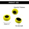 10PCS Toy Car Wheel RC Car Rubber Tire Wheel with 5PCS Shaft Round Rod Axles for RC Car Truck Robot DIY Model Toy Wheel Parts (2x33mm Yellow) view 3