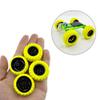 10PCS Toy Car Wheel RC Car Rubber Tire Wheel with 5PCS Shaft Round Rod Axles for RC Car Truck Robot DIY Model Toy Wheel Parts (2x33mm Yellow) view 4