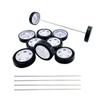 10PCS Small Toy Car Wheel 26mm Model Car Rubber Tire Wheels with 5PCS Shaft Round Axles for for RC Car Truck Robot DIY Model Toy Car Wheels Replace Accessories (2x26mm) view 1