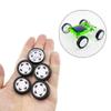 10PCS Small Toy Car Wheel 26mm Model Car Rubber Tire Wheels with 5PCS Shaft Round Axles for for RC Car Truck Robot DIY Model Toy Car Wheels Replace Accessories (2x26mm) view 3