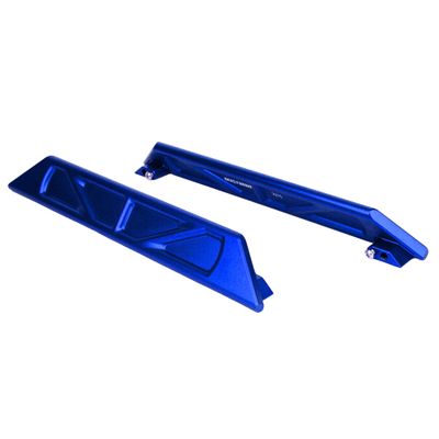 BEAXTURBO Racing Upgrade Parts CNC Aluminum7075 Side Protect Plate for Traxxas XRT & X-MAXX 1/5 (Blue)