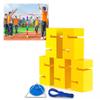GMSDHCY Group Collaboration Team Stacking Tower Game Set, Adult Field Day Team Building Game Suitable for Office School Groups(Red,5PCS) view 1