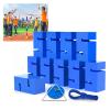GMSDHCY Outdoor Activities Field Day Games Set, Adult Team Building Stacking Tower Game Suitable for Office School Groups(Blue,10PCS) view 1