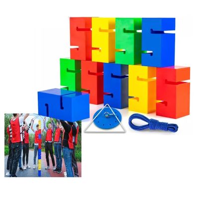 GMSDHCY Corporate Events Team Tower Game, Outdoor Activities Field Day Games Set for Office School Group, Strategy Competitions Game(10PCS)