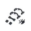 Bracket Set for Axle Up Servo on WPL C14 / C24 Models, Black view 2