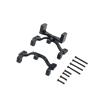Bracket Set for Axle Up Servo on WPL C14 / C24 Models, Black view 4