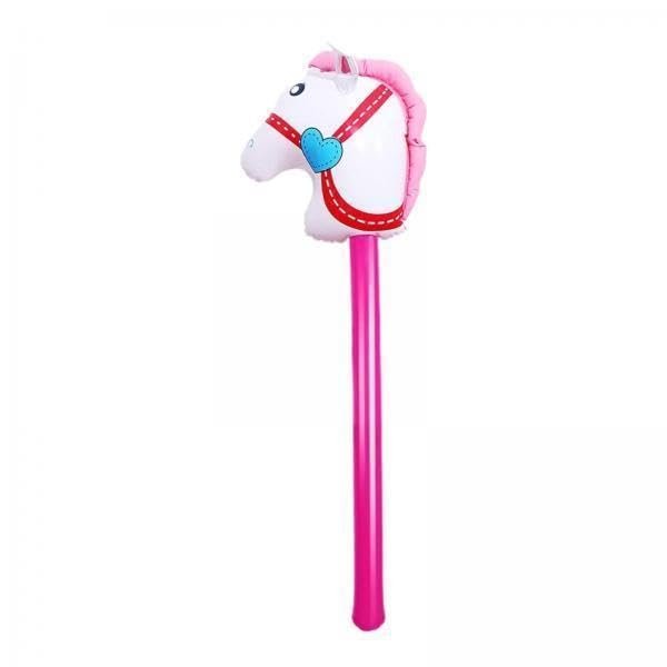 4X Inflatable Hobby Horse Stick Toy for Themed Celebrations