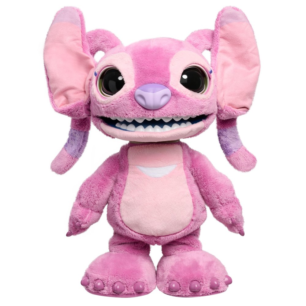 Disney Stitch Ultimate Angel Interactive 17" Plush Toy, 100+ Sounds & Reactions, Moves Like a Real-Life Angel, Toy for Fans, Girls, Boys, Kids 3 and Up by Just Play