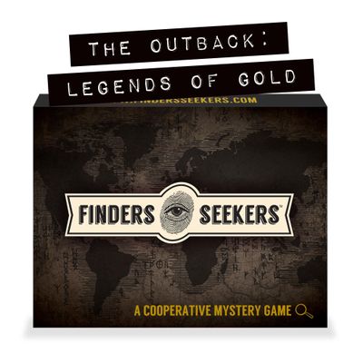 Finders Seekers Mystery Game | The Outback: Legends of Gold  Be a Detective and Investigate an Unsolved Case, Escape Room Style Puzzles, for Date Night, Game Night or Solo.