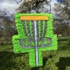 Disc Golf Basket Pinata, Neon Green Party Decoration, Chain Design view 1