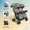 Joie Rosemary Side-by-Side Double Stroller  Lightweight, Compact, and Comfortable Side-by-Side Stroller for Twins or Siblings view 3