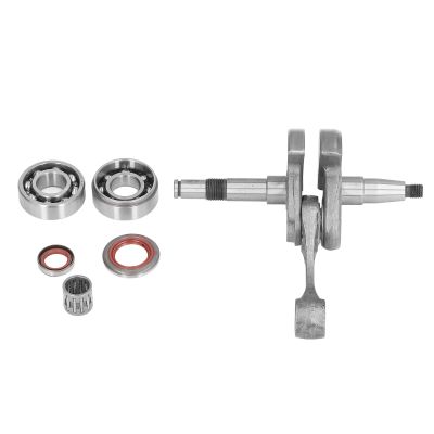 Multizenic Crankshaft Set Kit for MS440 044, Includes Crankshaft, Oil Seal, and Needle Roller Bearing, Rustproof Alloy Steel Material, Easy Installation, Stable Clamping for Efficient Work