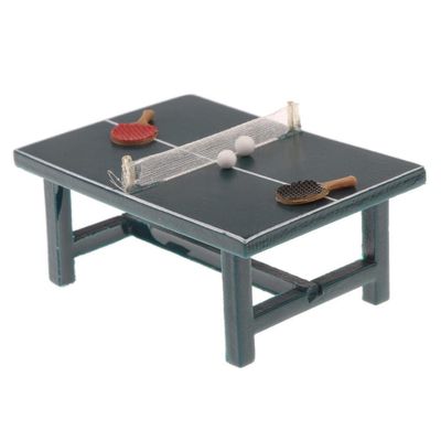 1:12 Scale Dollhouse Table Tennis Complete Set with and Balls