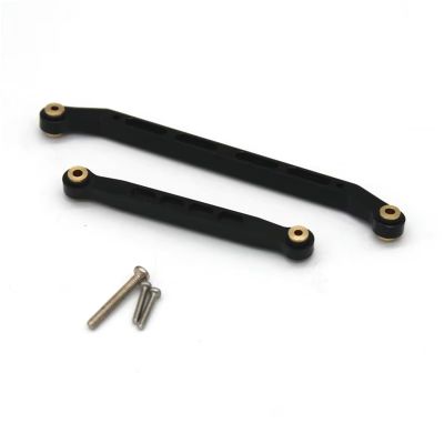 Compatible with FMS for Fire for Horse for Eazyrc for Thunder for Storm 1/18 Remote Control Car Accessories Metal Steering Rod RC Tie Link Rods(Black)