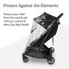 UPPAbaby Minu Duo Rain Shield - Waterproof and Windproof Coverage - Ventilated Design - Quick Attachment - Easy Access to Children view 2