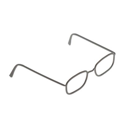 1/6 Scale Action Figure Components Glasses 2.3x2.3cm - Black