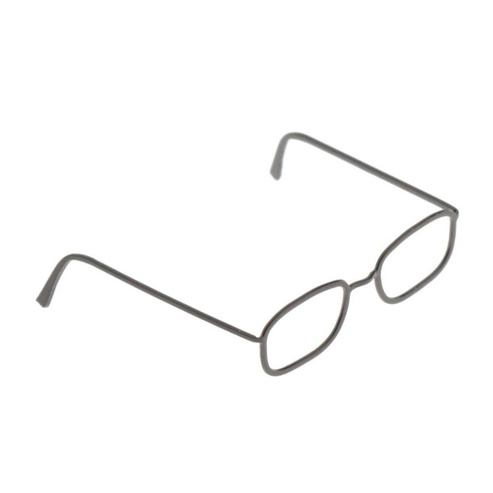 1/6 Scale Action Figure Components Glasses 2.3x2.3cm - Black