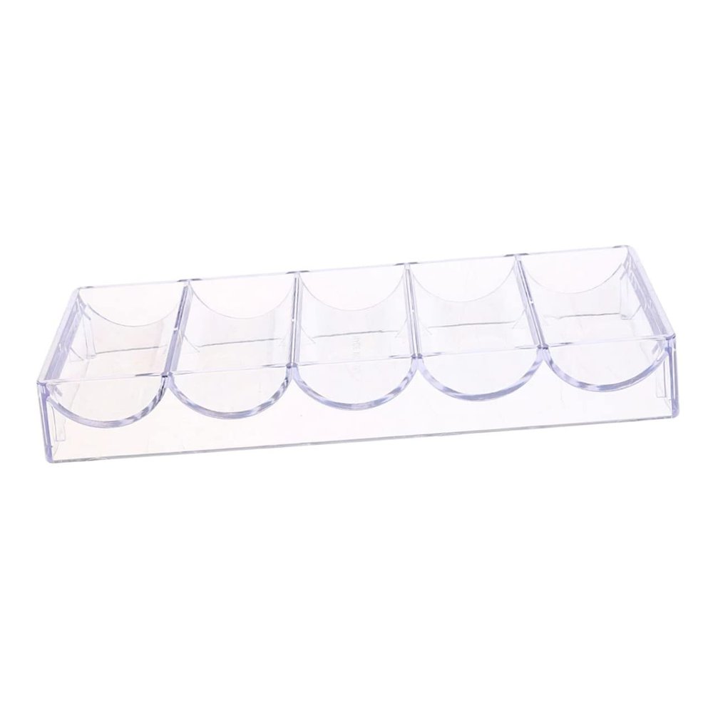 BESTonZON 1pc Poker Chips Organizer Case Acrylic Storage for Poker Chips Item Storage Compact Design for Easy Organization and