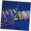 BESTonZON 1pc Poker Chips Organizer Case Acrylic Storage for Poker Chips Item Storage Compact Design for Easy Organization and view 2